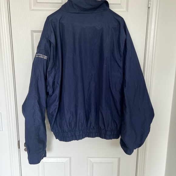 VINTAGE 90’s Y2K Sport Full Zip Jacket Mens Navy Blue Fall Excellent Condition - Picture 5 of 5